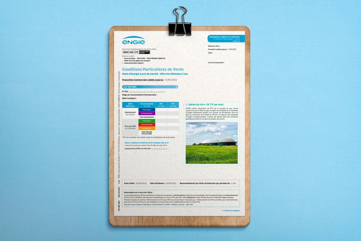 ENGIE mailing vente Slider