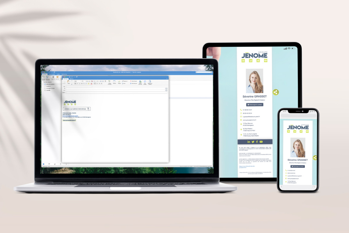 VCARD Mockup